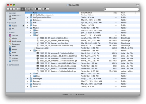Screenshot of the NetBoot SP0 folder