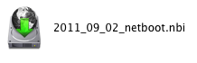 Screenshot showing a netboot file